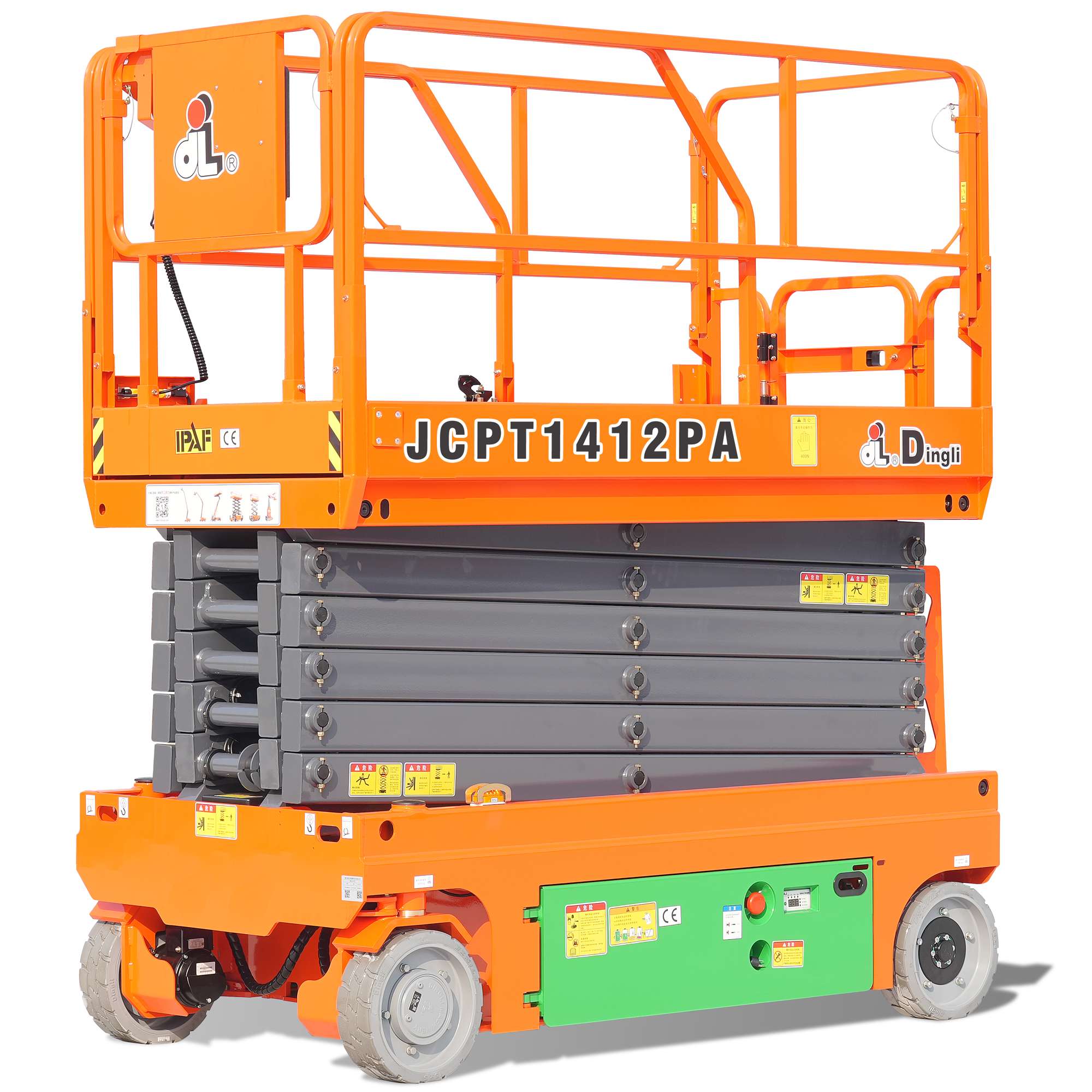 13-8m-Dingli-1412PA-Oil-Free-Electric-Scissor-Lift